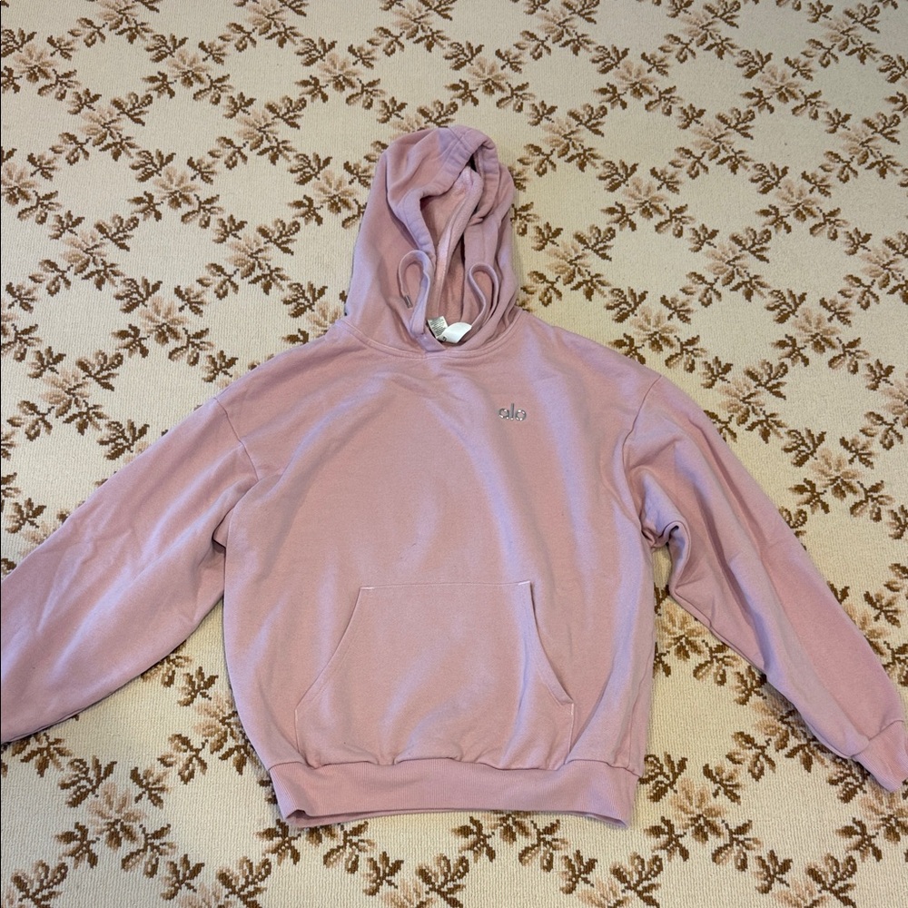 ALO Yoga Dusty Pink Hoodie Sweater
